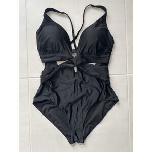Bar III Swim One Piece Swimsuit Wrap Around Beach Summer